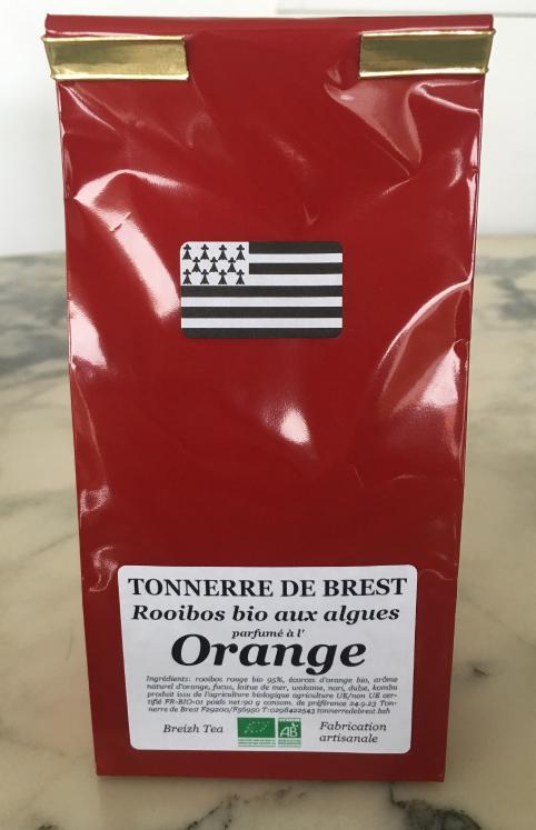 Roter Bio Rooibusch Tee mit Orange und Algen 90 g