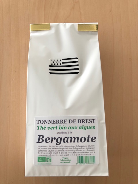 Tonnerre de Brest organic green tea with seaweed and bergamot 90 g